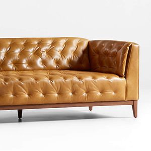 Winston Tufted Leather Sofa