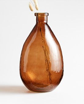 Amber Glass Vase