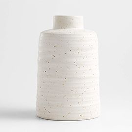 Holden Speckled White Vase 11.5"