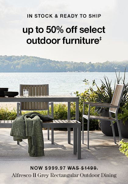 up to 50% off select outdoor furniture