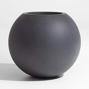 Sphere Small Dark Grey Planter