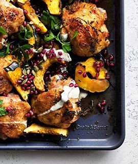 Chicken and Acorn Squash Sheet Pan Dinner