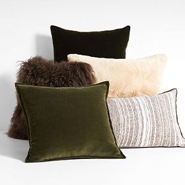 Earthy Tones Throw Pillow Arrangement