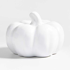 White Ceramic Pumpkin