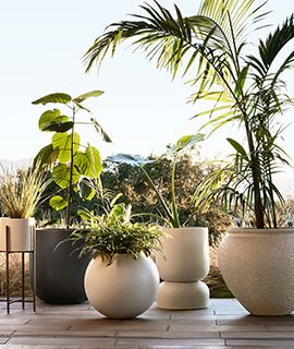 up to 50% off select outdoor planters & more