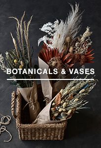 shop botanicals & vases