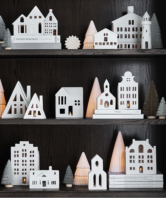 make a modern christmas village