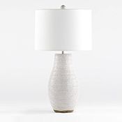 Cane White Table Lamp