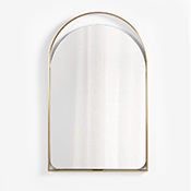 Aosta Brass Wall Mirror