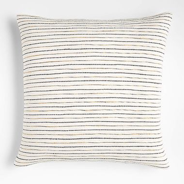 Dellana 23" Striped Square Pillow