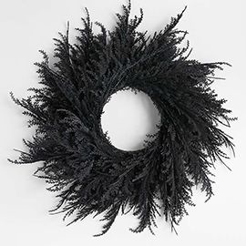 Spooky Black Wreath