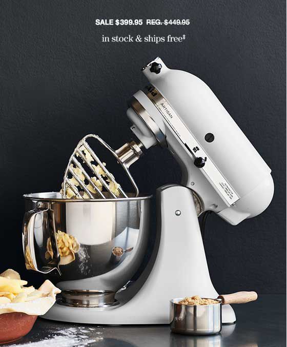up to $100 off seelct kitchenaid stand mixers