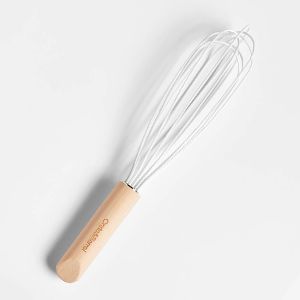 Crate & Barrel Wood and Silicone Whisk