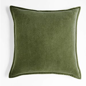 Organic Moss Velvet Pillow Cover