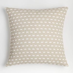 Mujia Ivory Ikat Pillow Cover