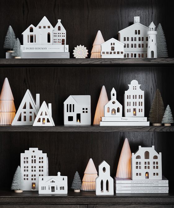 make a modern christmas village