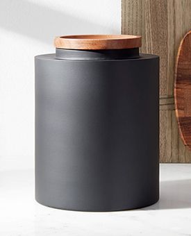 Clark Large Matte Black Canister