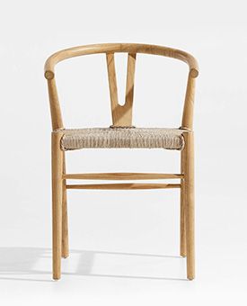 Crescent Wishbone Dining Chair