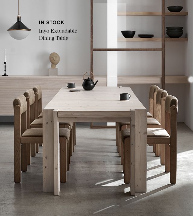 in-stock dining tables & chairs