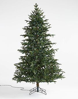 Faux Noble Fir Tree with Lights