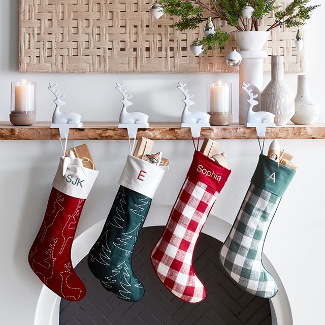 stockings and hangers to make the mantel a showstopper