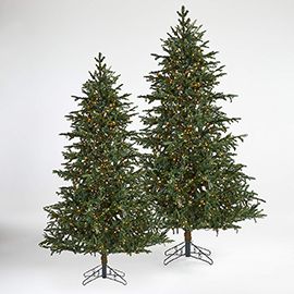 Faux Noble Fir Pre-Lit Tree