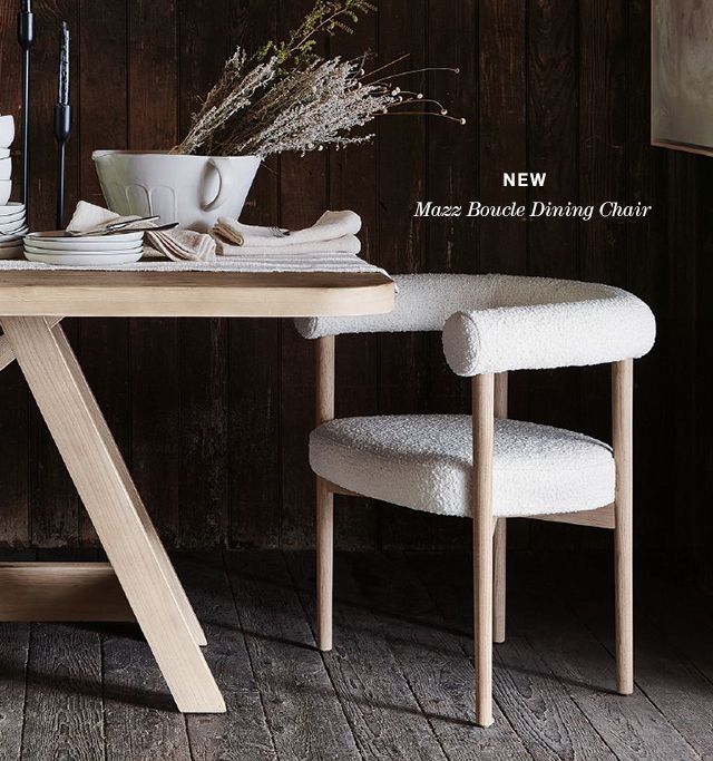 mazz boucle dining chair