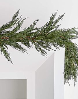 Faux Cypress Garland 72"