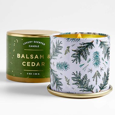 ILLUME Balsam and Cedar Tin Candle