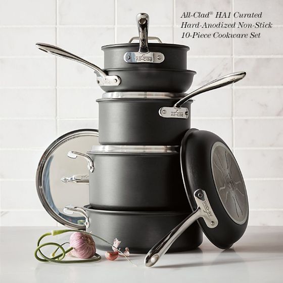 all-clad HA1 non-stick 10-piece cookware set