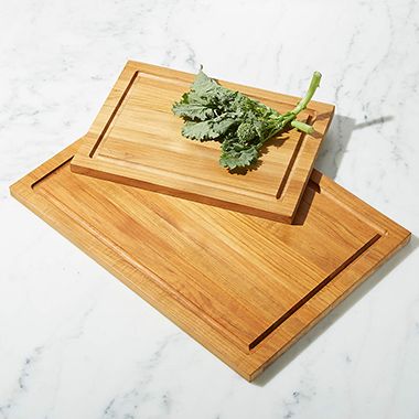 Reclaimed Teak Rectangular Cutting Boards with Well