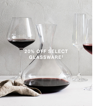 20% off select glassware