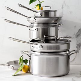 Over $600 off open stock value All-Clad® D5 10-Pc. Cookware Set‡