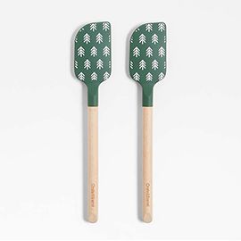 Green Trees Silicone Mini Spatulas, Set of 2