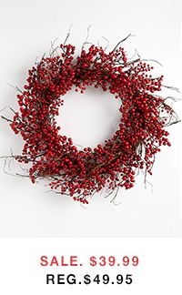 faux berry wreath