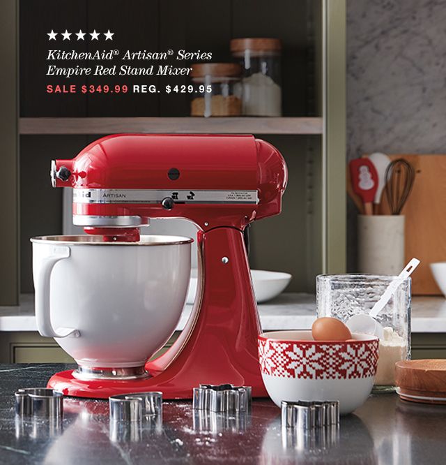 kitchenaid artisan red stand mixer