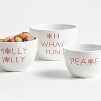 Holiday Cheer Nesting Bowls, Set of 3