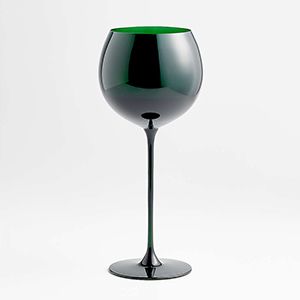 Camille Holiday Green Wine Glass