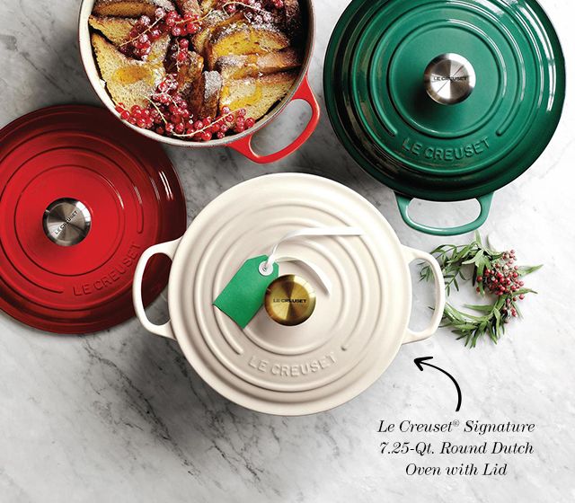 le creuset signature 7.25 round dutch oven with lid