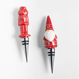 Ornament Bottle Stoppers, Set of 2