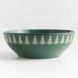 Green Forest Serving Bowl