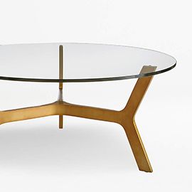 Elke Round Glass Coffee Table