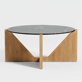 Miro Black Marble Coffee Table