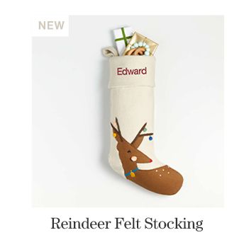 Reindeer Felt Stocking