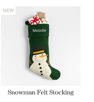 Snowman Felt Stocking