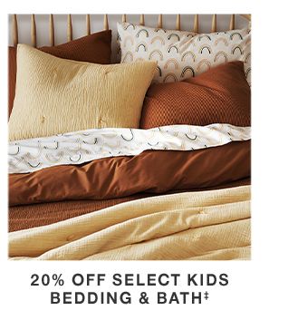 20% off Select Kids Bedding & Bath