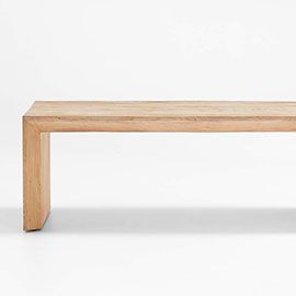 baja natural rectangular coffee table