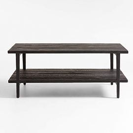 clairemont ebonized rectangular coffee table
