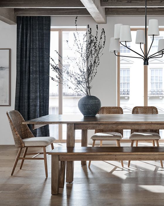 basque extendable dining table