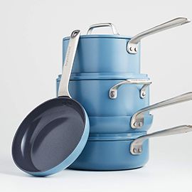 Crate & Barrel EvenCook Ceramic™ Nonstick 8-Piece Cookware Set